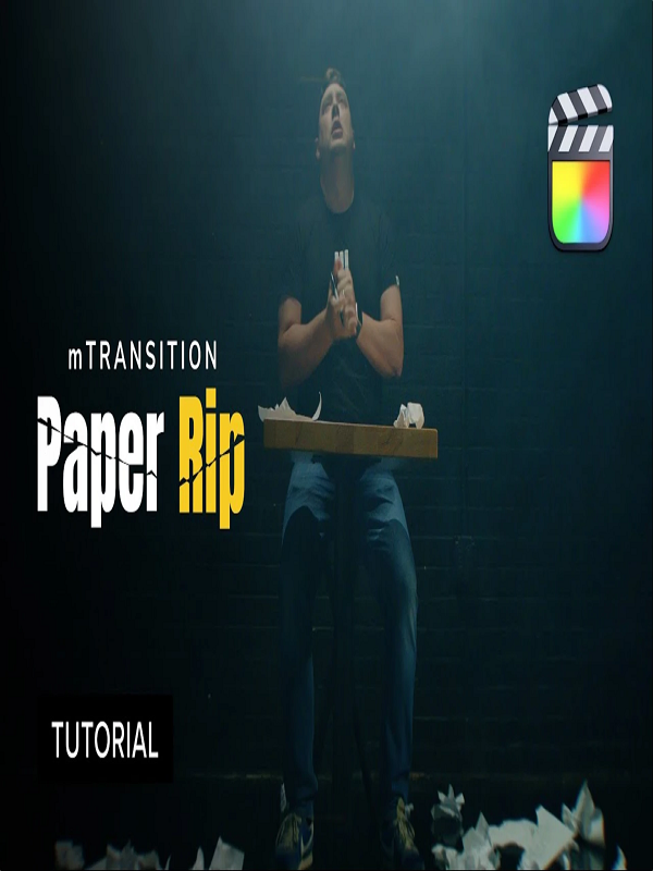 motionVFX mTransition Paper Rip